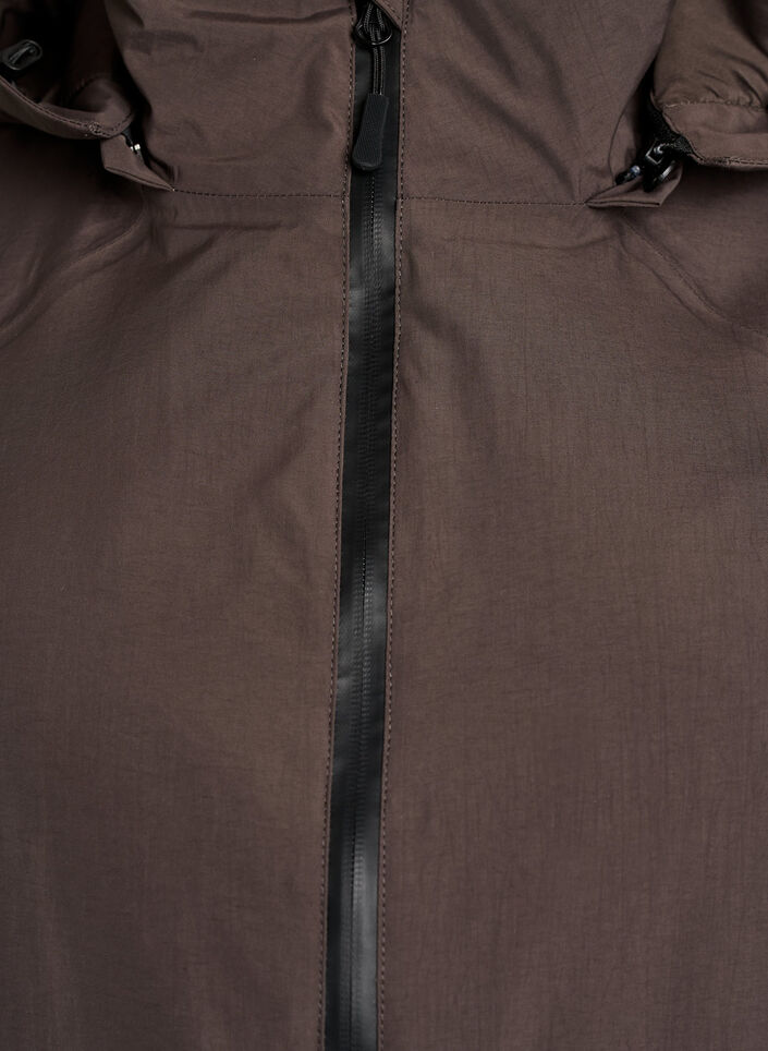 Waterproof winter jacket with detachable hood, Brown, Packshot image number 2