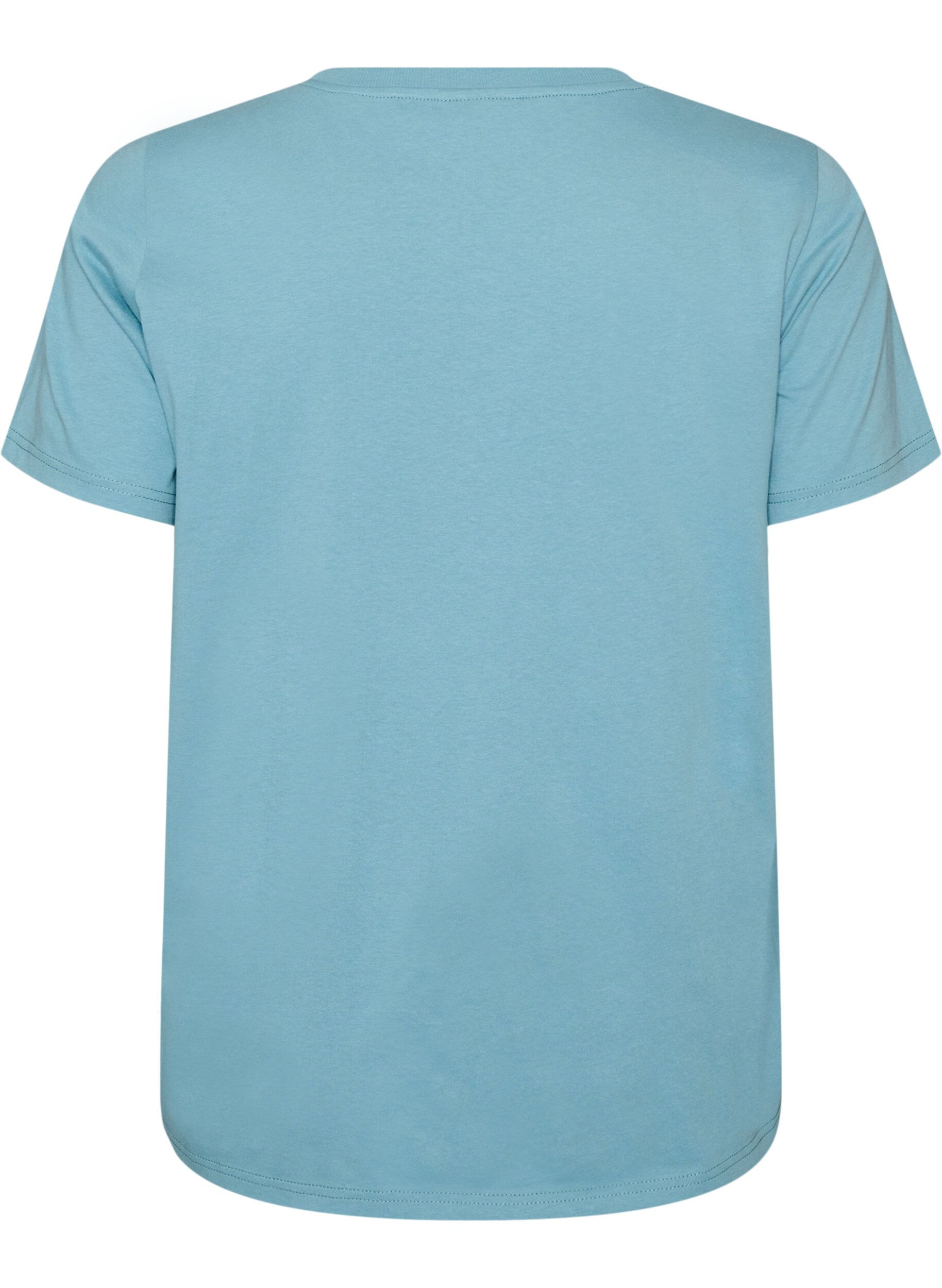 ZizzifashionCotton T-shirt with print, Blue, Packshot image number 1