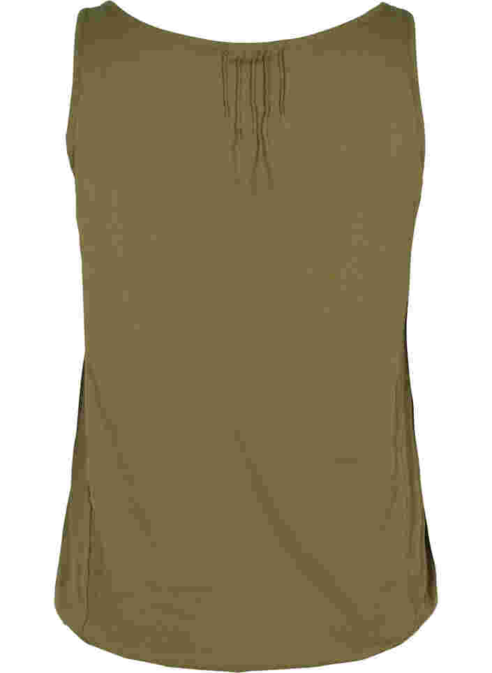 Top with a round neckline and buttons, Ivy Green, Packshot image number 1