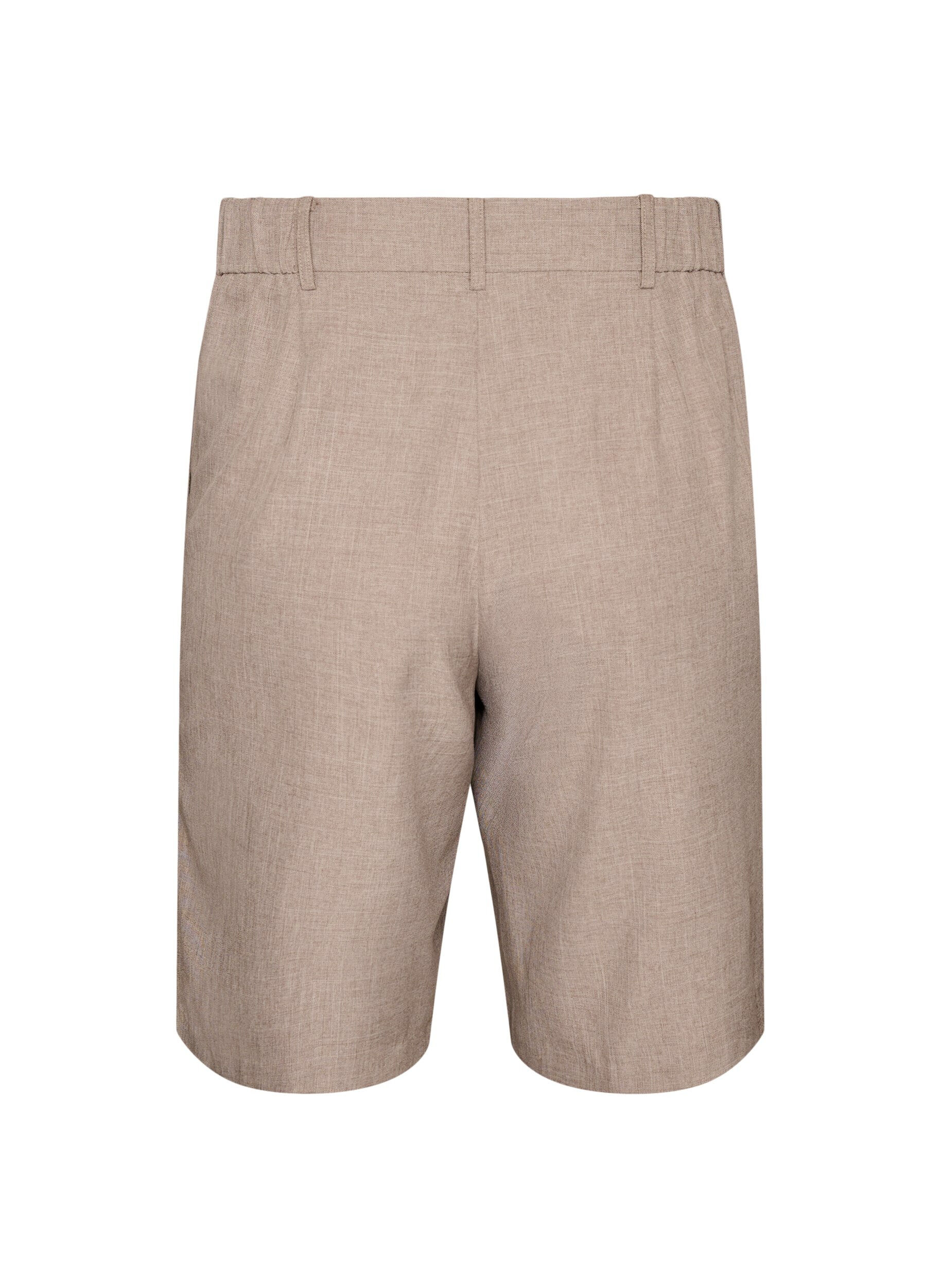 ZizzifashionLoose high-waisted Bermuda shorts, Brown, Packshot image number 1