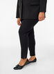Leggings with slits and small rhinestones, Black, Model image number 0