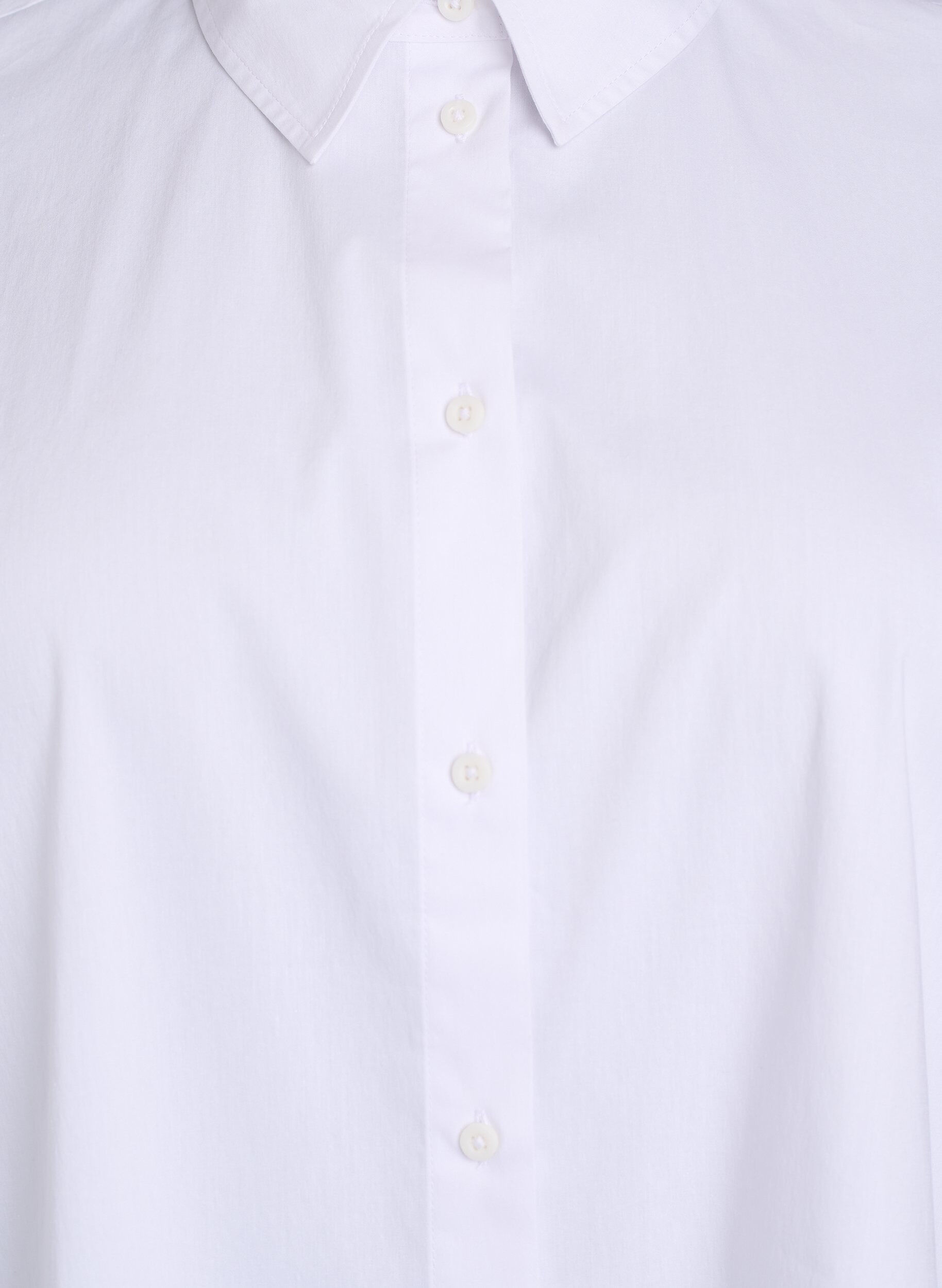 Zizzifashion Classic cotton shirt with a loose fit, White, Packshot image number 2