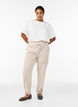 Loose cargo trousers in cotton, Beige, Model image number 0