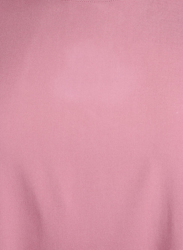 Short-sleeved woven blouse with round neck, Rose, Packshot image number 2