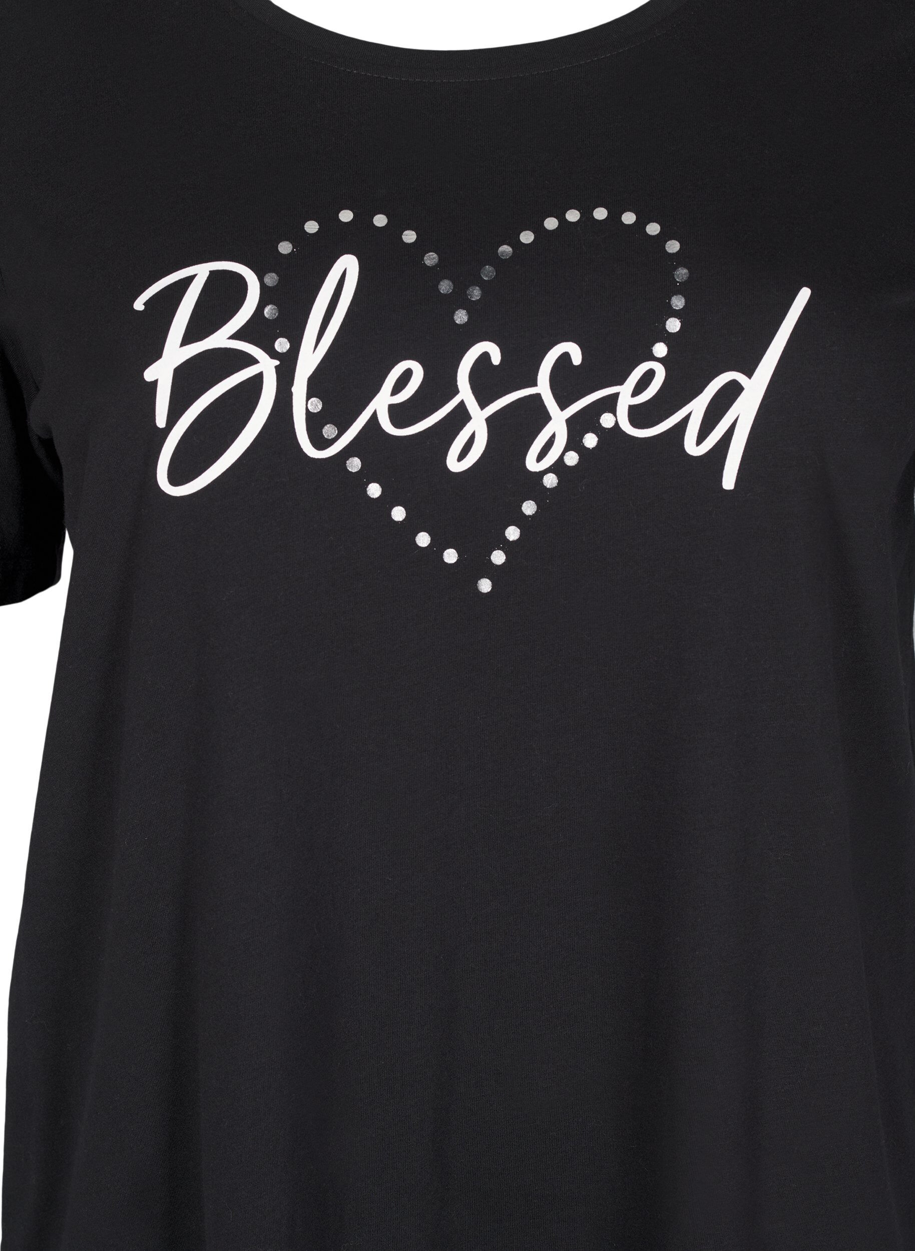 Zizzifashion FLASH - T-shirt with motif, Black, Packshot image number 2