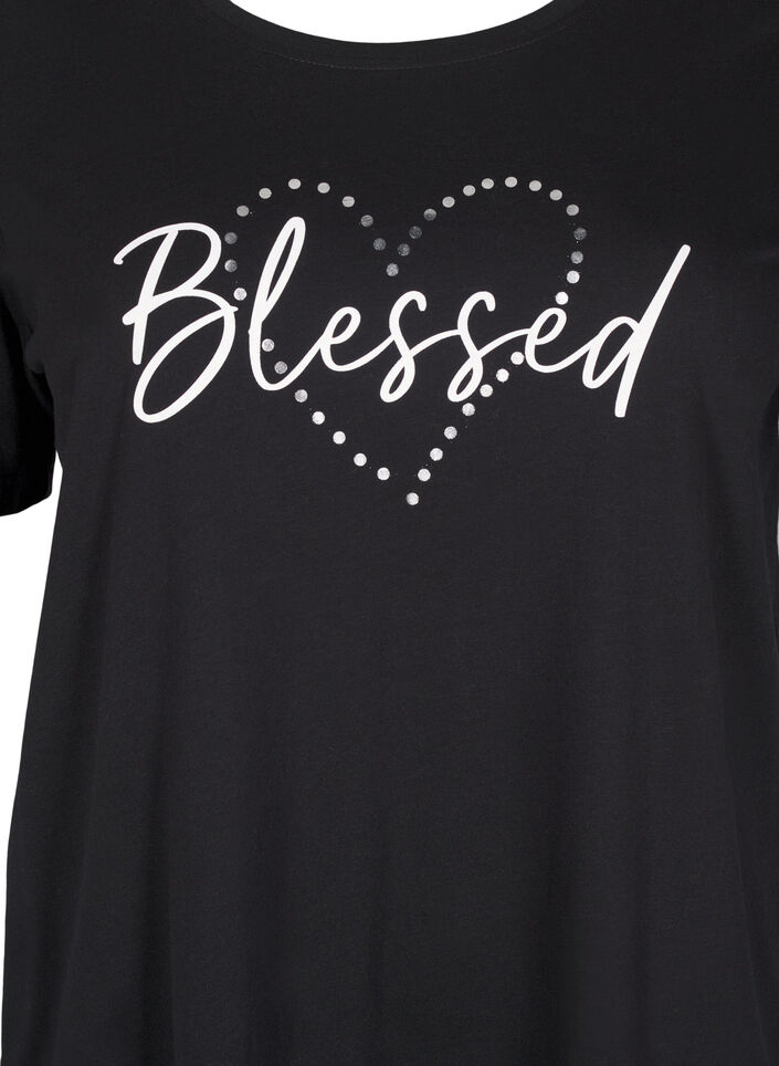 FLASH - T-shirt with motif, Black, Packshot image number 2