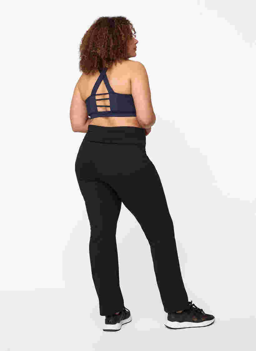 Sports trousers with a drawstring ankle, Black, Model image number 2
