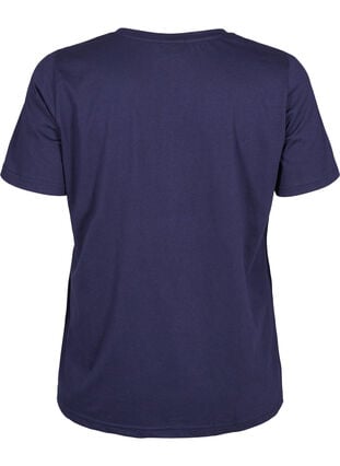 FLASH - T-shirt with motif, Navy Blazer Wave , Packshot image number 1