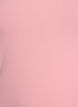 Solid color basic top in cotton, Rose, Packshot image number 2
