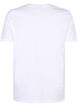 Organic cotton T-shirt with bow detail, Bright White, Packshot image number 1
