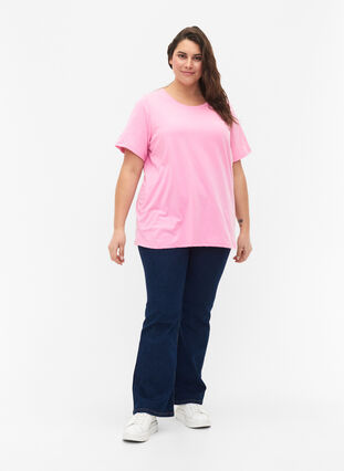 FLASH - T-shirt with round neck, Begonia Pink, Model image number 2