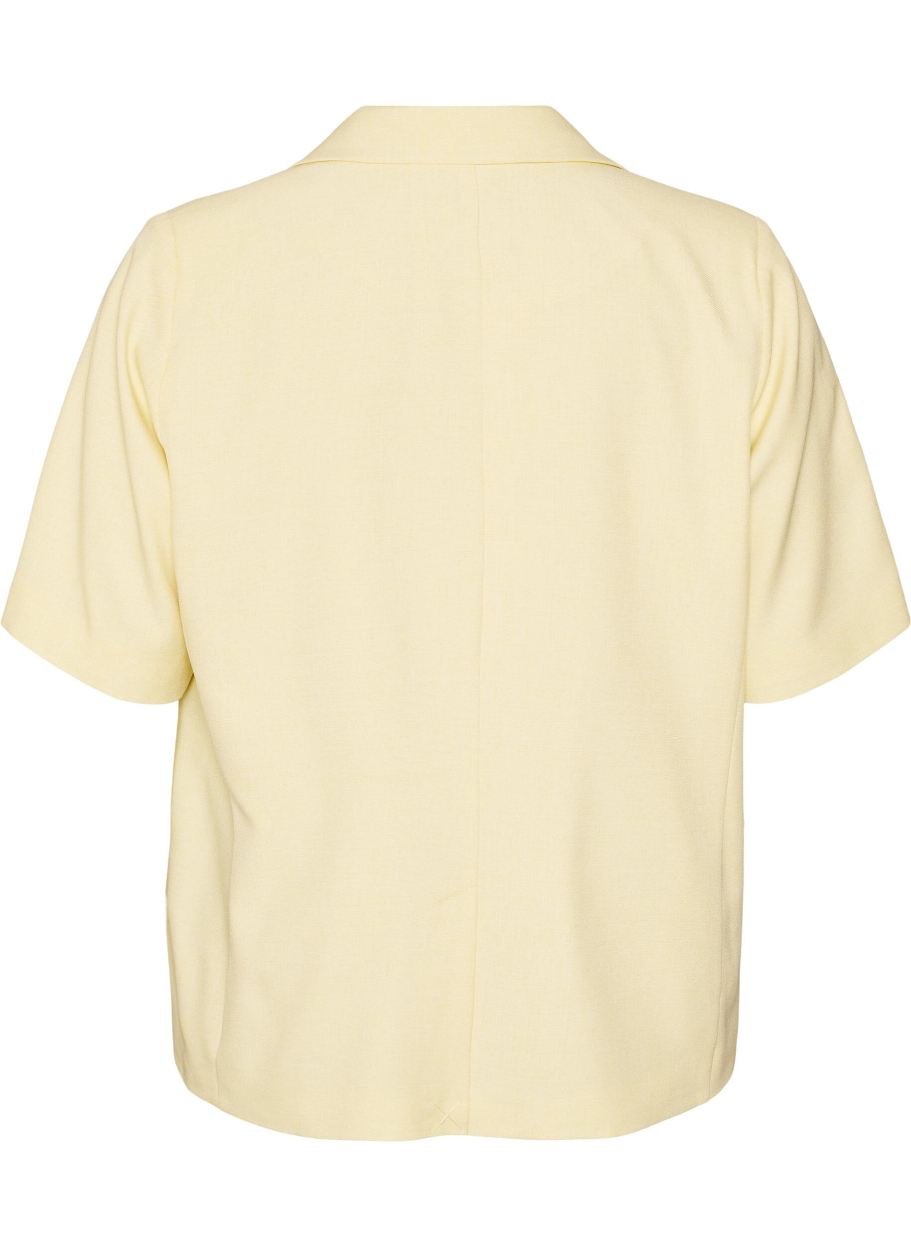ZizzifashionBlazer with short sleeves and lapels, Yellow, Packshot image number 1