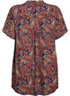 Tunic with short sleeves and paisley print, Blue, Packshot image number 1