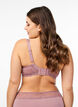 Full cover bra in mesh with lace, Rose, Model image number 1