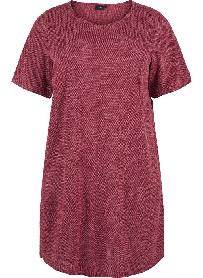 T-shirt dress with short sleeves, Dry Rose, Packshot image number 0