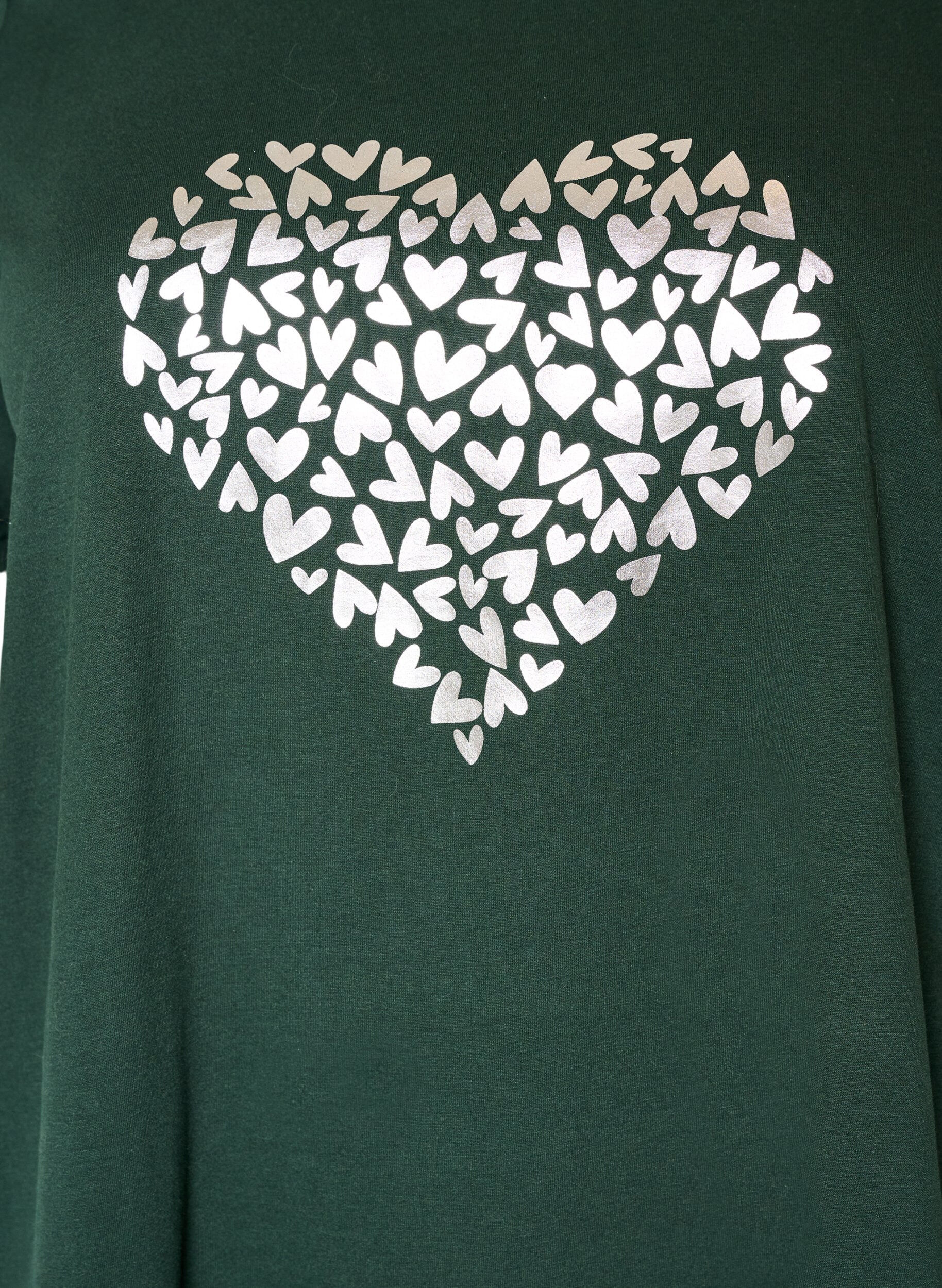 ZizzifashionT-shirt with motif, Green, Packshot image number 2