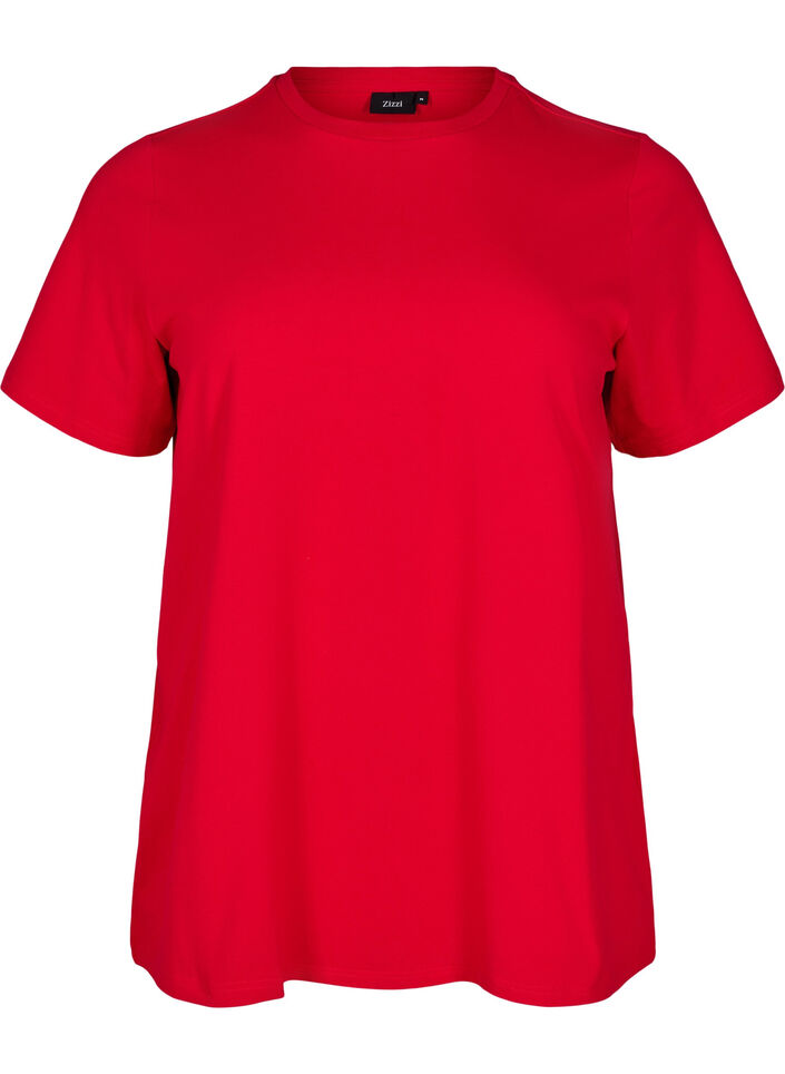 T-shirt in organic cotton with a round neck, Salsa, Packshot image number 0