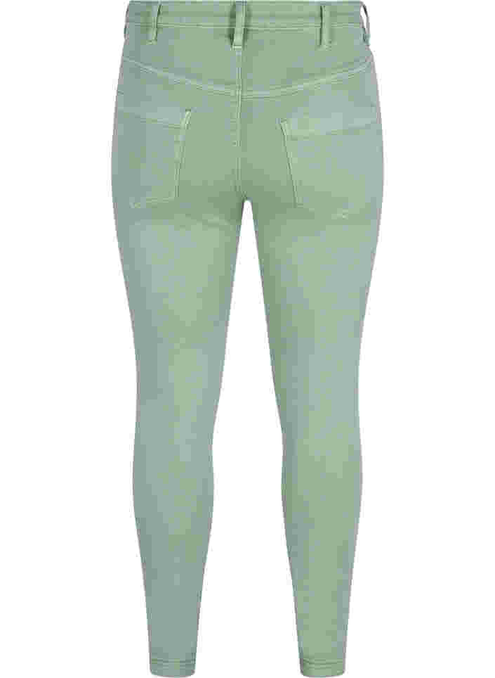 Super slim Amy jeans with high waist, Frosty Green, Packshot image number 1