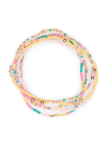 Bead bracelets, Yellow Mix, Packshot image number 0