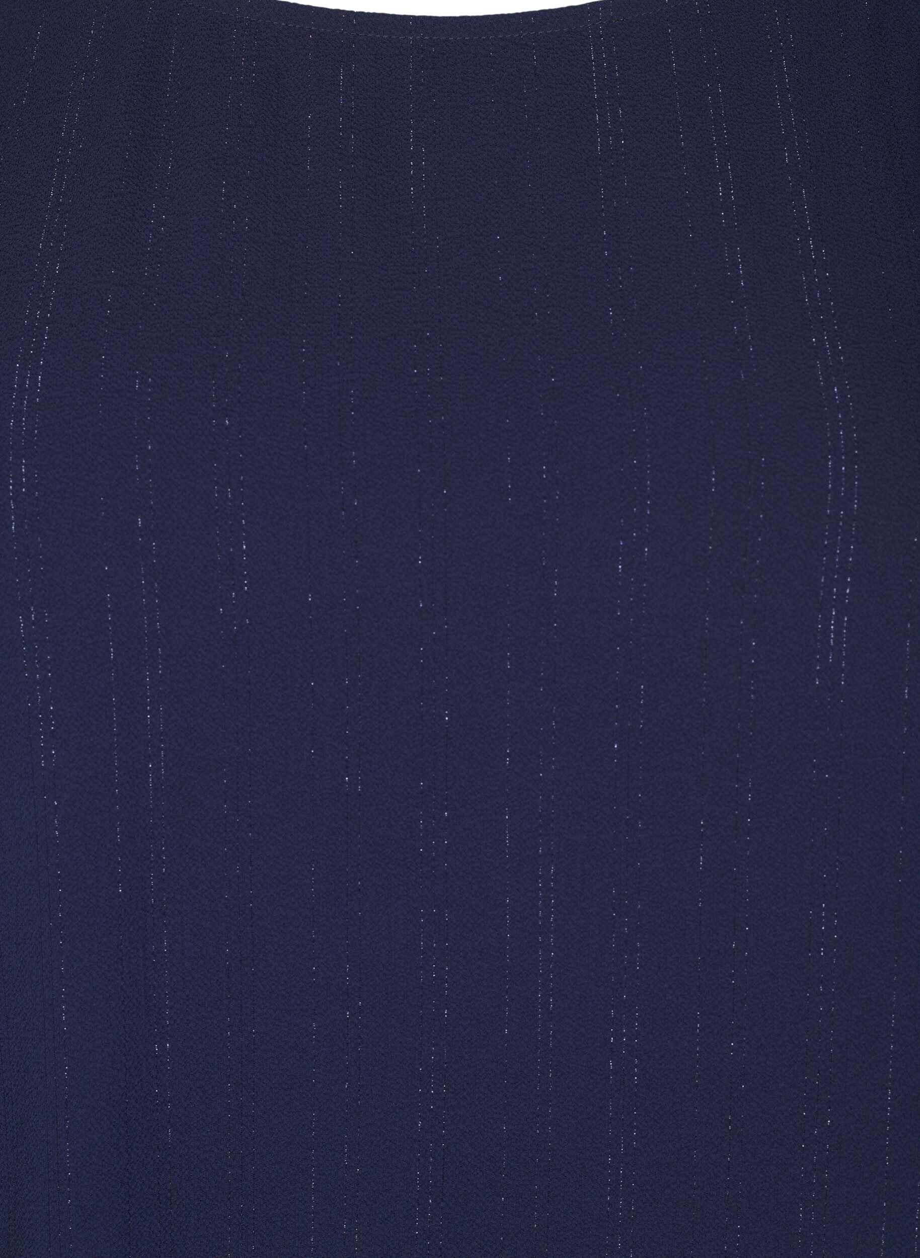 Zizzifashion Blouse with silver glitter, Blue, Packshot image number 2