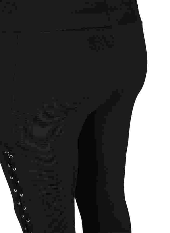 Lace leggings, Black, Packshot image number 3