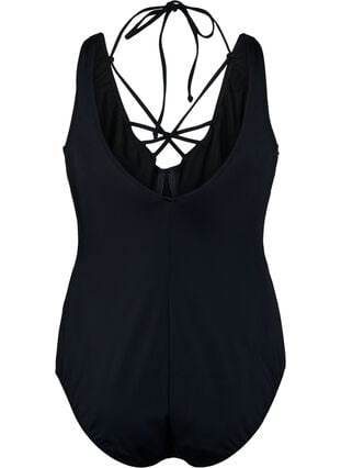 	 Swimsuit with underwire and string detail, Black, Packshot image number 1
