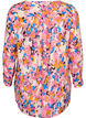 Long printed shirt in viscose, Rosebloom GraphicAOP, Packshot image number 1