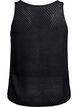 FLASH - Sleeveless knitted top with v-neck, Black, Packshot image number 1