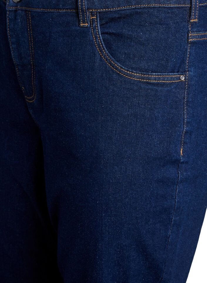 Cropped Vera jeans with a straight fit, Blue, Packshot image number 2