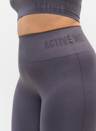 Workout leggings with ribbed structure, Rabbit, Model image number 2