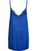 Viscose nightgown with lace trim, Blue, Packshot image number 1