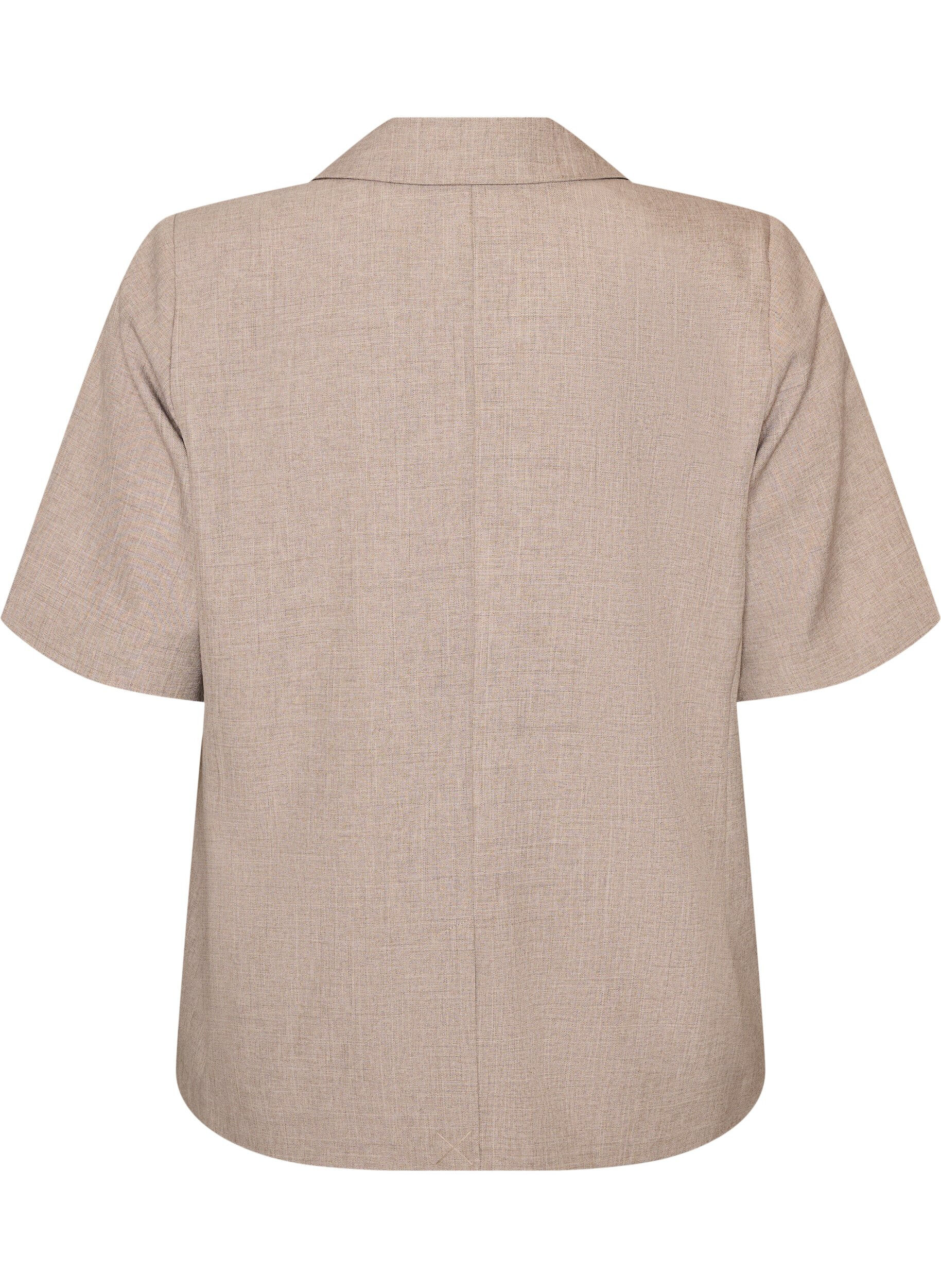 ZizzifashionBlazer with short sleeves and lapels, Brown, Packshot image number 1