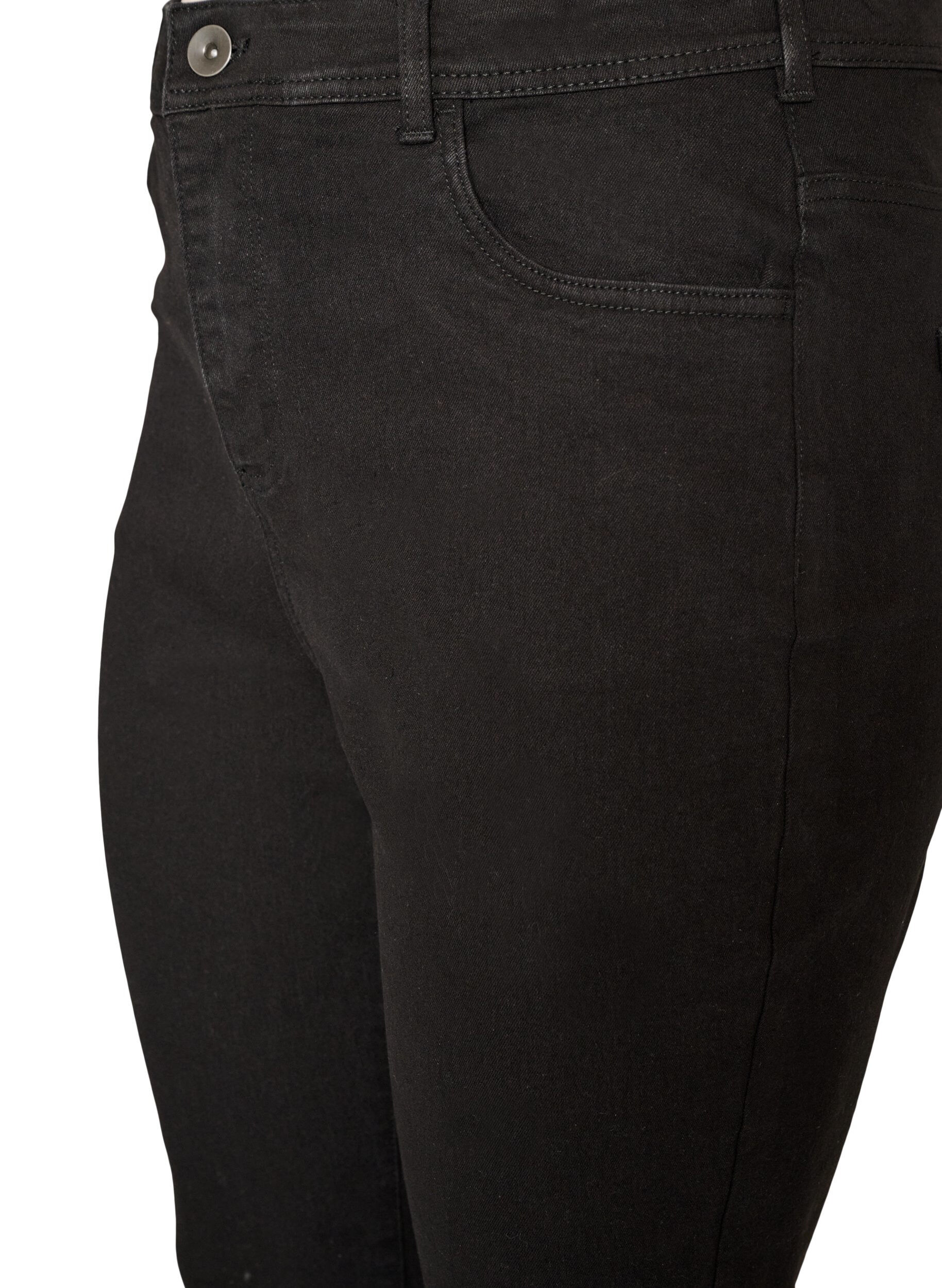 ZizzifashionHigh waisted jeans with bootcut, Black, Packshot image number 2