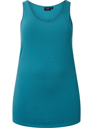 Cotton basic top, Brittany Blue, Packshot image number 0