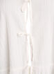 Sleeveless blouse with texture and a tie fastening, Vanilla, Packshot image number 2