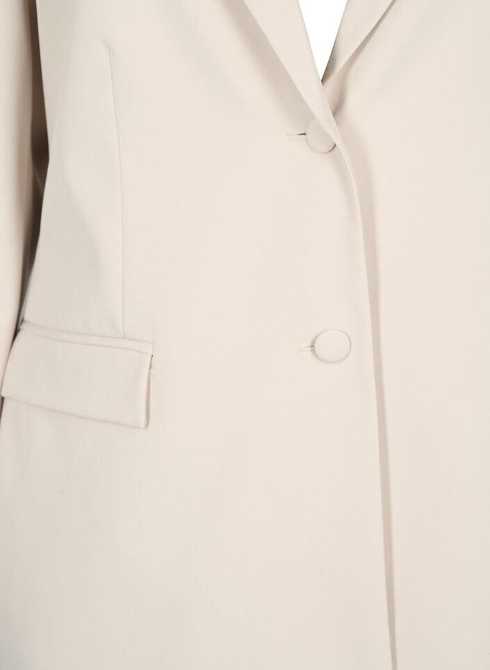 Classic blazer with button fastening, Pumice Stone, Packshot image number 2