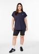 Solid-coloured training T-shirt, Blue, Model image number 1