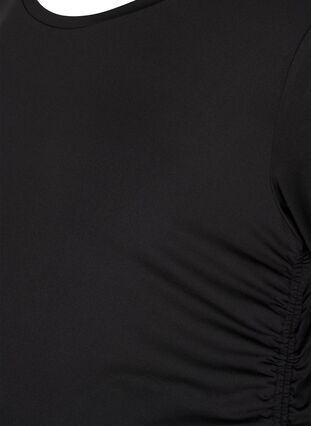 Maternity training blouse with 3/4 sleeves, Black, Packshot image number 2