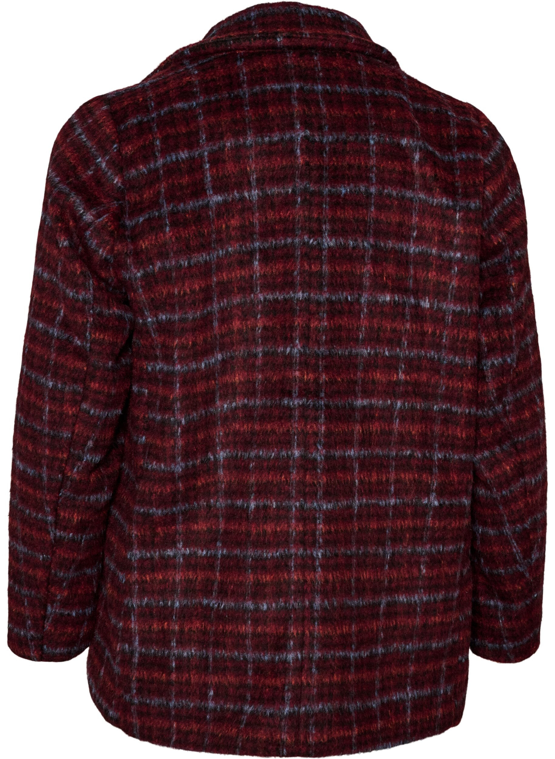 ZizzifashionChecked jacket with pockets, Red, Packshot image number 1