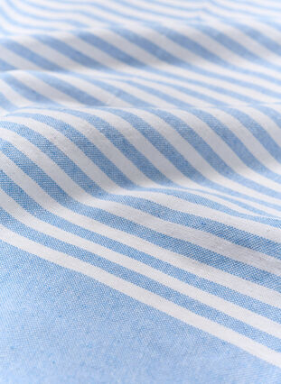 Striped Towels with fringes, Light Blue Melange, Packshot image number 3