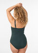 Padded swimsuit with draping, Green, Model image number 1