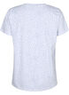 Cotton t-shirt with dots and v-neck, B.White/S.T.W Dot, Packshot image number 1