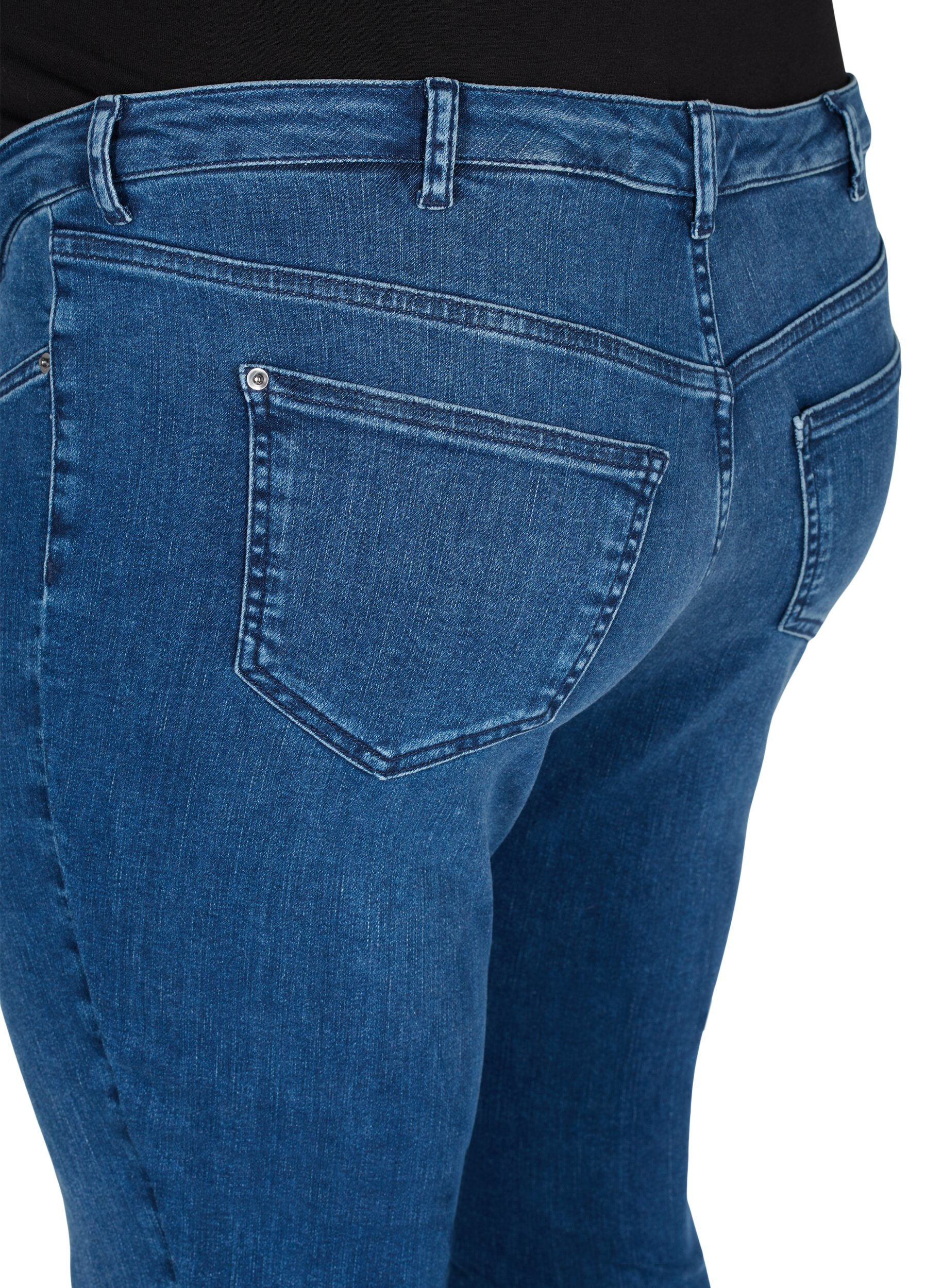 Zizzifashion Maternity Amy jeans, Blue denim, Packshot image number 3