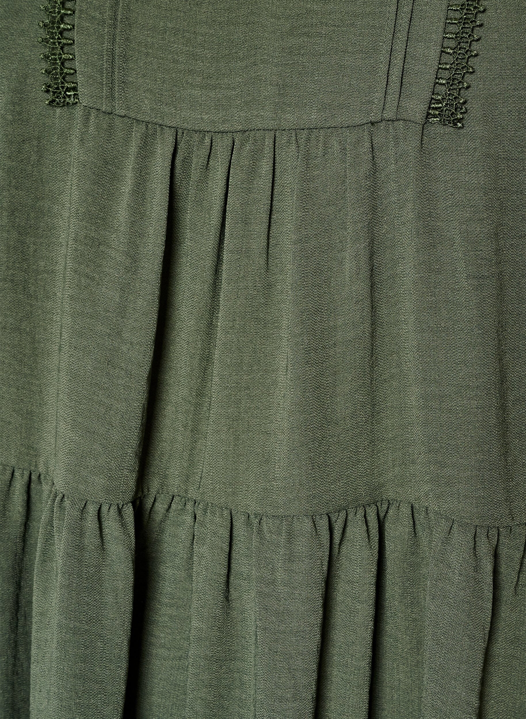 ZizzifashionA-line dress with an empire line, Green, Packshot image number 2