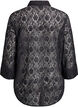 Lace shirt with 3/4 sleeves, Black, Packshot image number 1