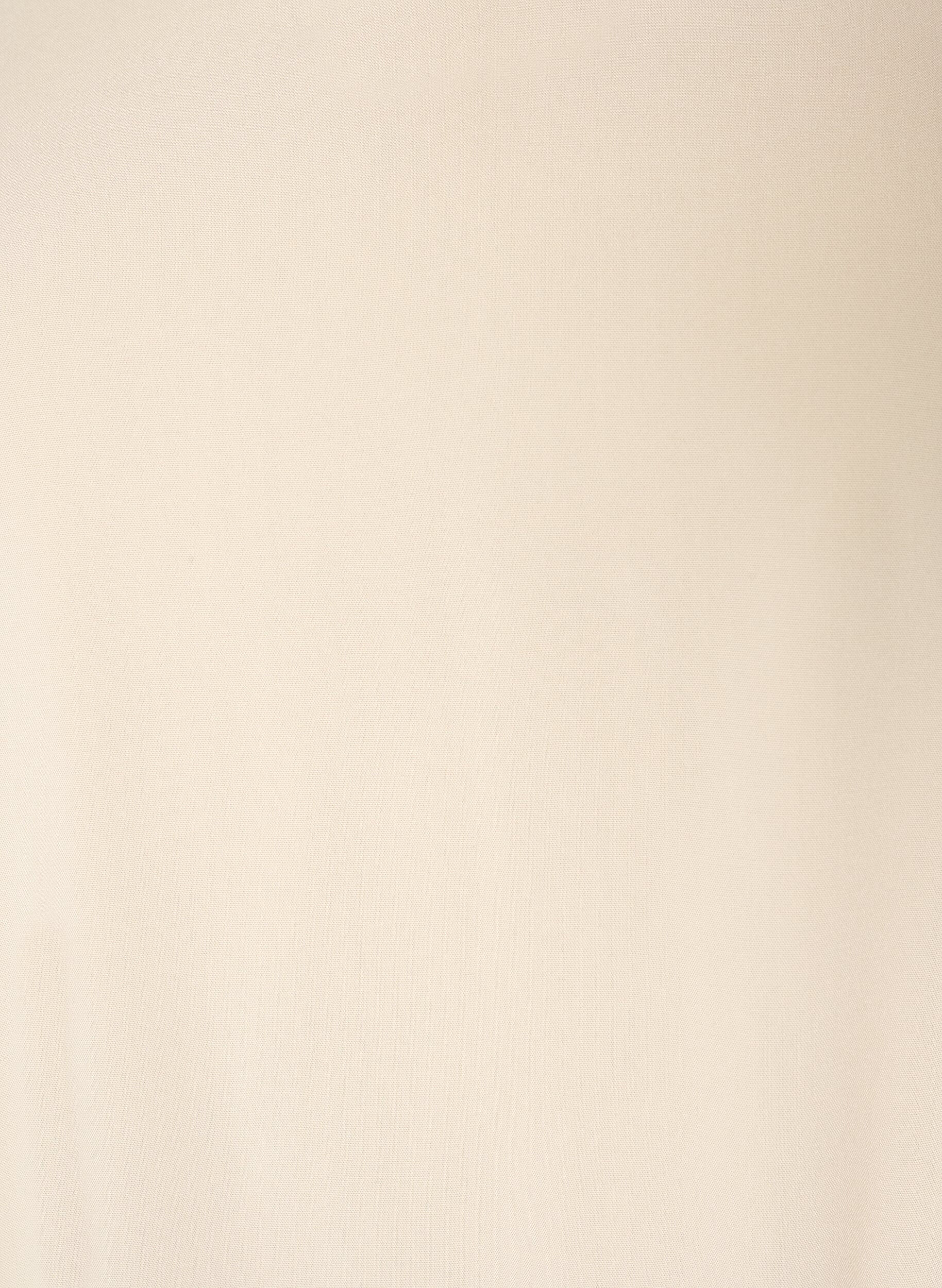 ZizzifashionViscose blouse with V-neck and rounded hem, Beige, Packshot image number 2