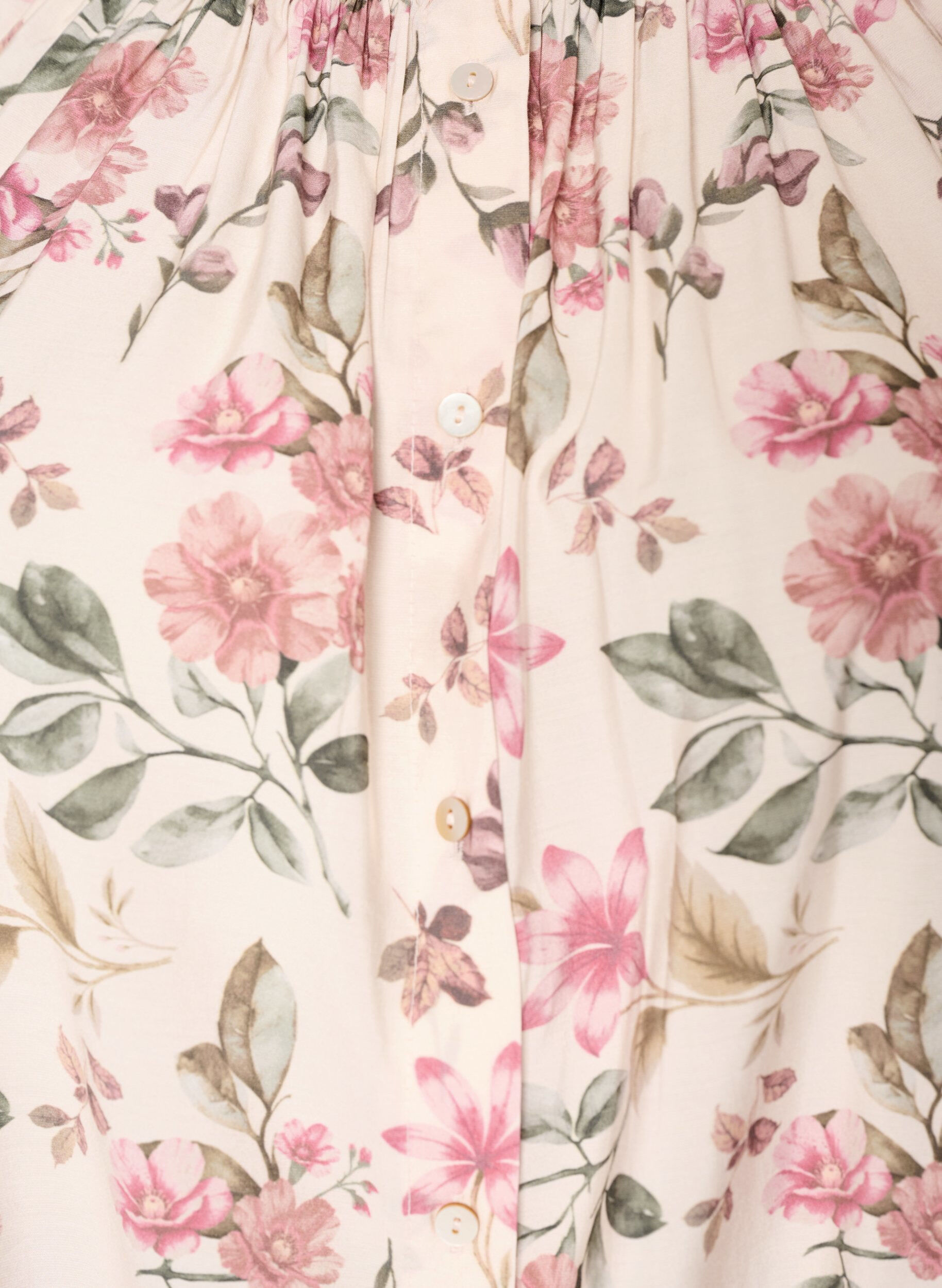 ZizzifashionA-line tunic in viscose with 3/4 sleeves, Vanilla, Packshot image number 2