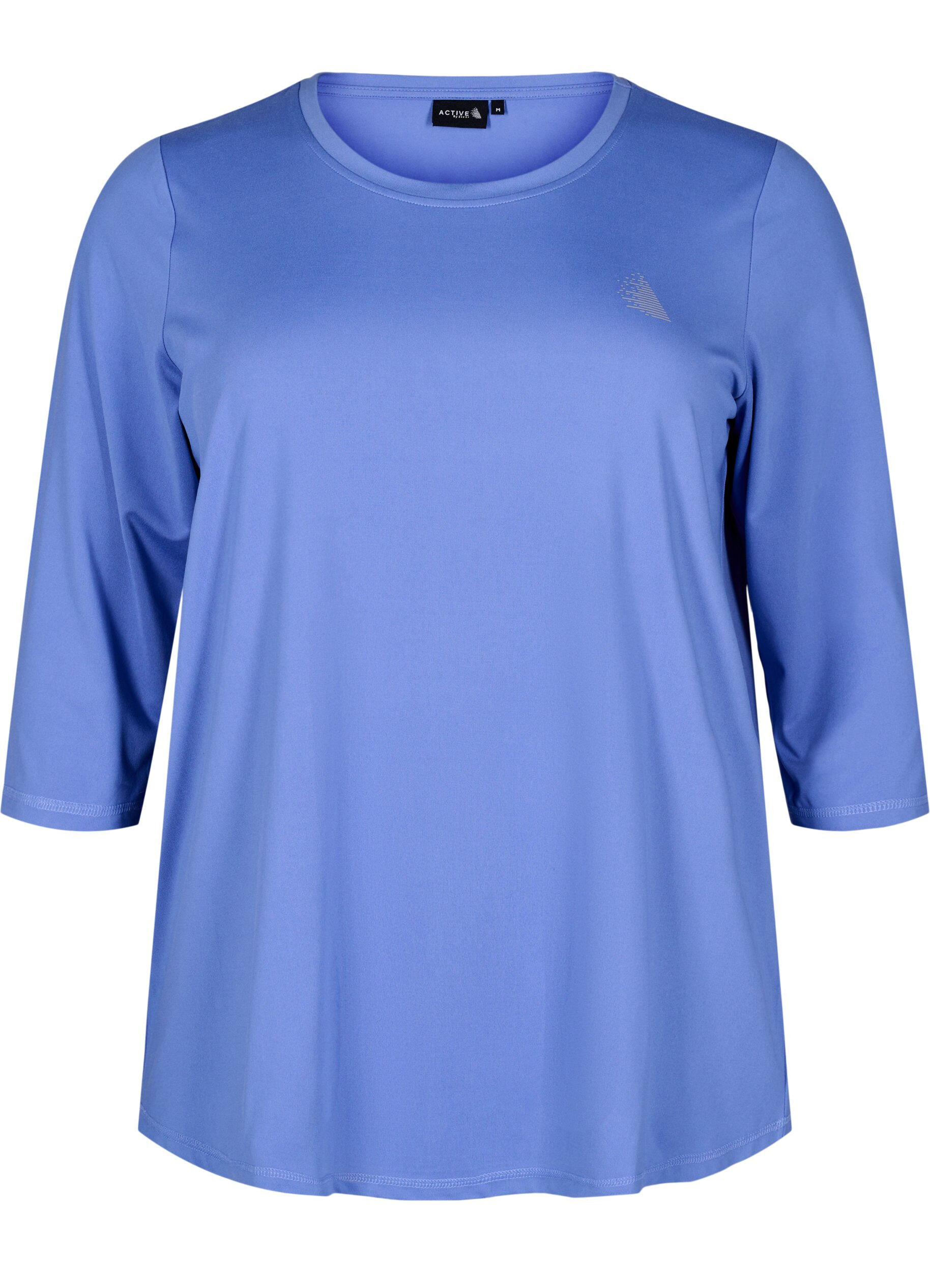 Zizzifashion Workout top with 3/4 sleeves, Blue, Packshot image number 0
