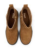 Short wide fit boot in suede, Tobacco Brown, Packshot image number 2