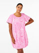 Short-sleeved cotton dress with paisley print, Pink, Model image number 0